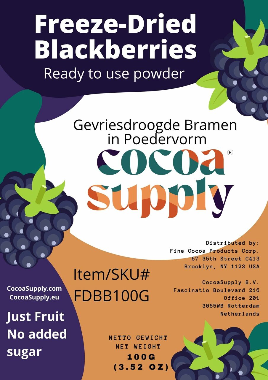 label for freeze dried blackberries