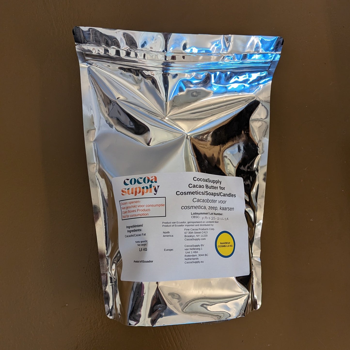 Cacao Butter for Cosmetics / Candles / Soap