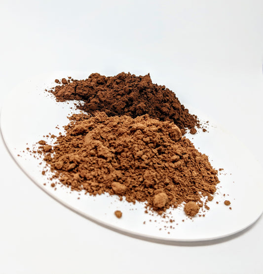 Natural Light and alkalized dark cocoa powder